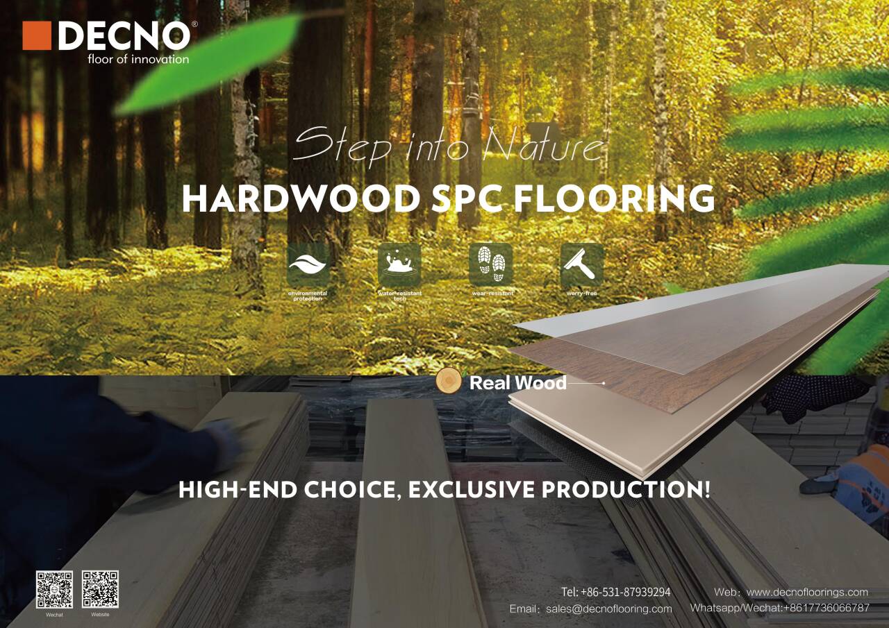 Plancher d'ingénierie SPC en bois véritable | DÉCNO