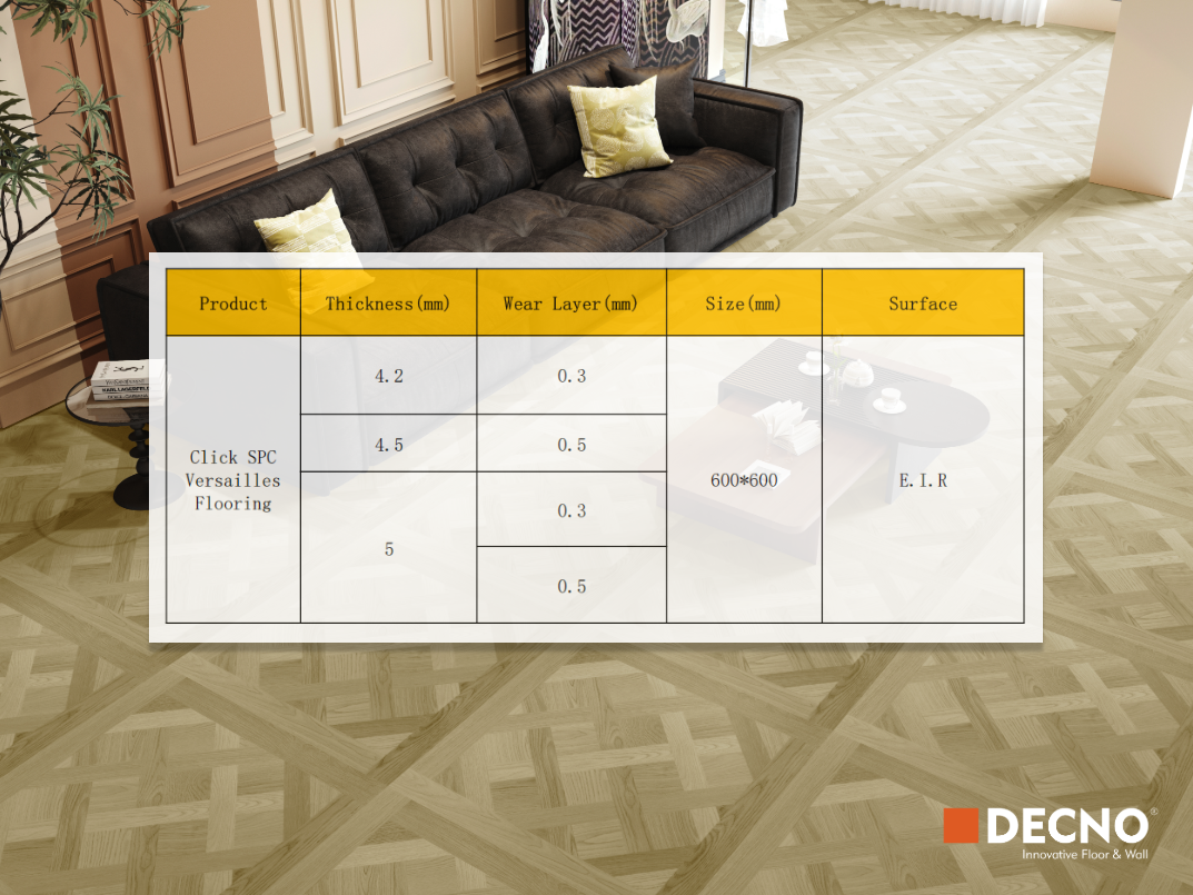 Revêtement de sol Click SPC Versailles|DECNO Revêtement de sol Click SPC Versailles|DECNO