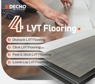 4 types de revêtements de sol LVT