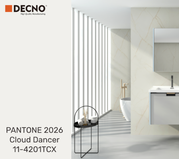 Panneau mural SPC Blanc Nuage 2026 | DECNO x PANTONE